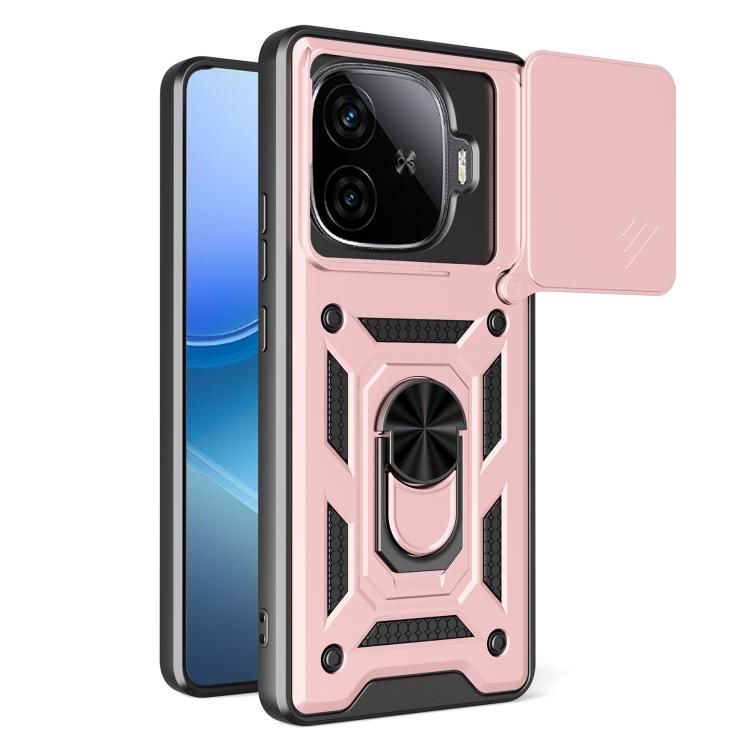 Sliding Camera Cover Design TPU+PC Phone Case, For vivo iQOO Z9x, For vivo iQOO Z9 Turbo 5G, For vivo Y03