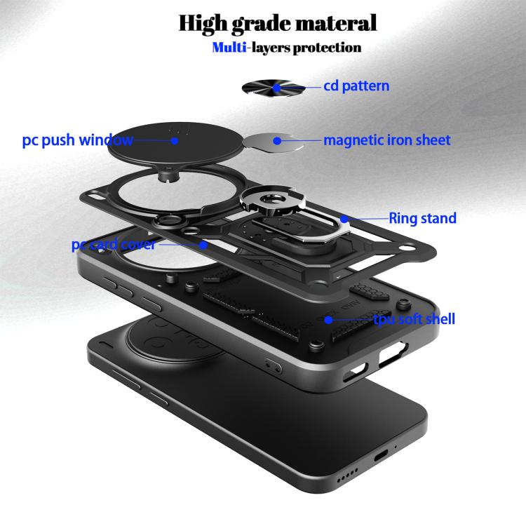 Sliding Camera Cover Design TPU+PC Phone Case, For vivo X300, For vivo V60 Lite 4G / 5G, For vivo Y31 5G Global