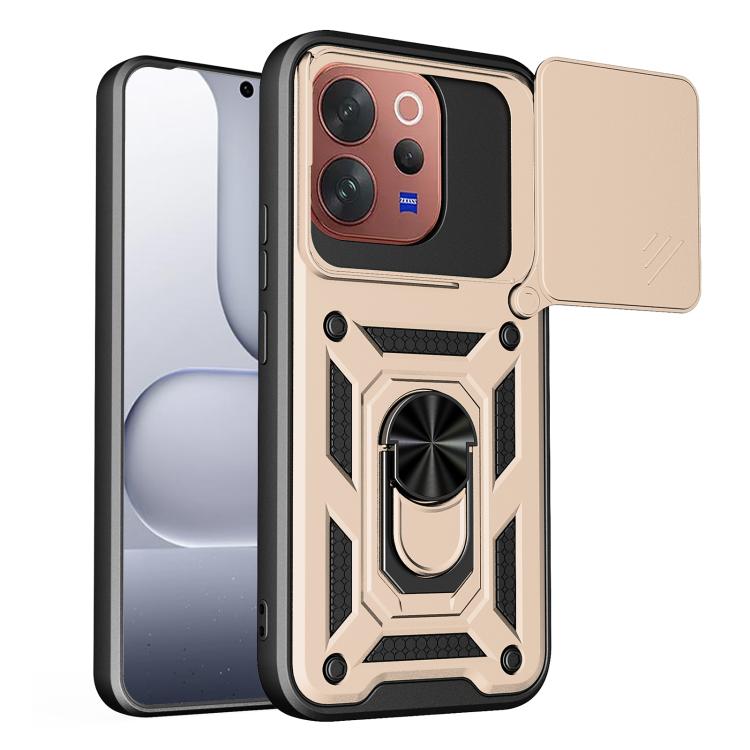 Sliding Camera Cover Design TPU+PC Phone Case, For vivo X300 FE 5G Russia / Zeiss, For vivo V70 5G, For vivo X300 Pro