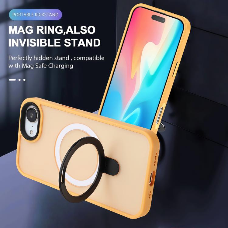 Skin-feel MagSafe Holder PC Hybrid TPU Phone Case, For iPhone 16e, For iPhone 16 Pro Max, For iPhone 16 Pro Apple Accessories engski4427 iPhone 16e - APEXEL INDIA - Mobile Lens - Mobile Camera Lens - Cellphone Accessories - Phone Lens - Smartphone Lens