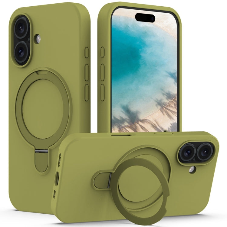 Liquid Silicone MagSafe Magnetic Phone Case with Ring Holder, For iPhone 16 Plus, For iPhone 16 Apple Accessories engliq4414 iPhone 16 Plus - APEXEL INDIA - Mobile Lens - Mobile Camera Lens - Cellphone Accessories - Phone Lens - Smartphone Lens