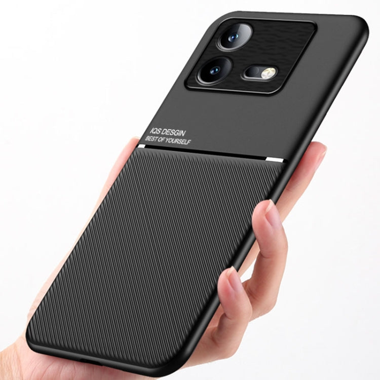 Classic Tilt Strip Grain Magnetic PC Hybrid TPU Phone Case, For vivo iQOO Neo8, For vivo Y78, For vivo Y78+, For vivo Y35 4G