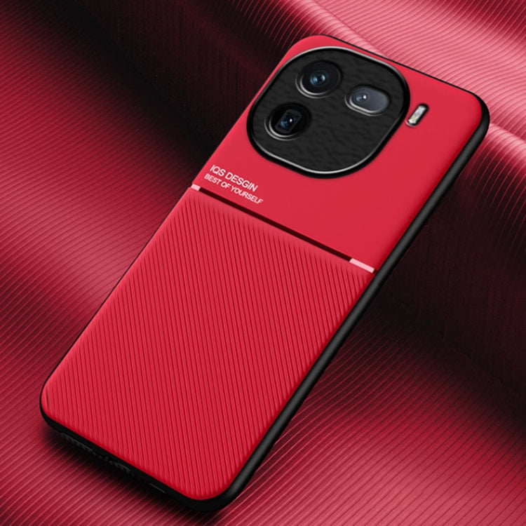 Classic Tilt Strip Grain Magnetic PC Hybrid TPU Phone Case, For vivo S18 Pro, For vivo S18, For vivo X100 Pro, For vivo X100, For vivo iQOO 12, For vivo V29e