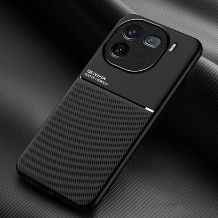 Classic Tilt Strip Grain Magnetic PC Hybrid TPU Phone Case, For vivo S18 Pro, For vivo S18, For vivo X100 Pro, For vivo X100, For vivo iQOO 12, For vivo V29e