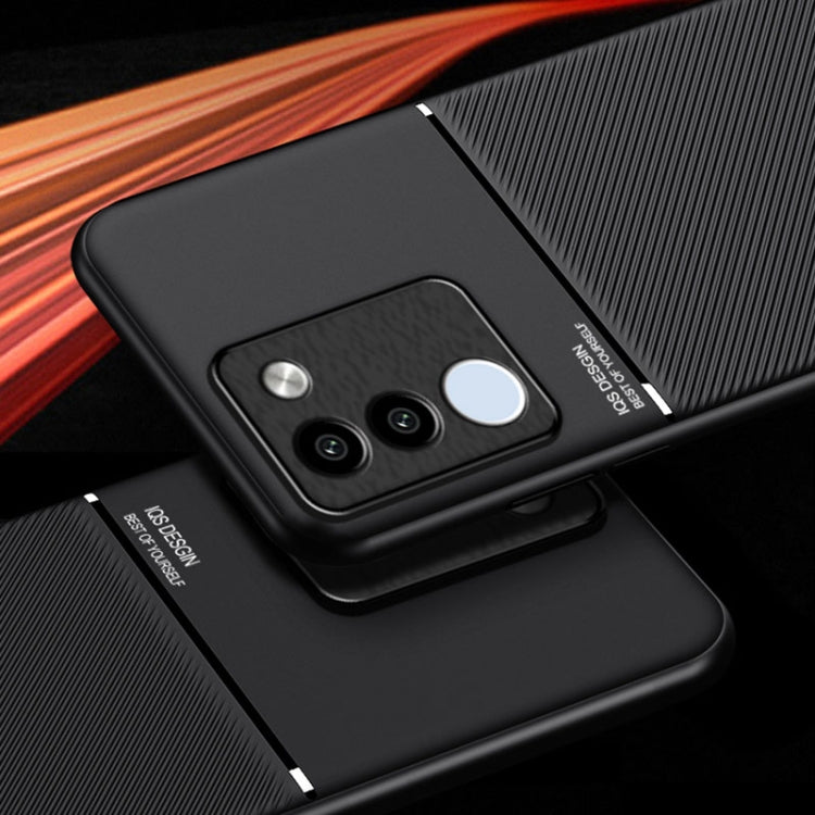 Classic Tilt Strip Grain Magnetic PC Hybrid TPU Phone Case, For vivo V29e Global, For vivo Y35+, For vivo S17, For vivo S17e, For vivo iQOO Neo8, For vivo Y78
