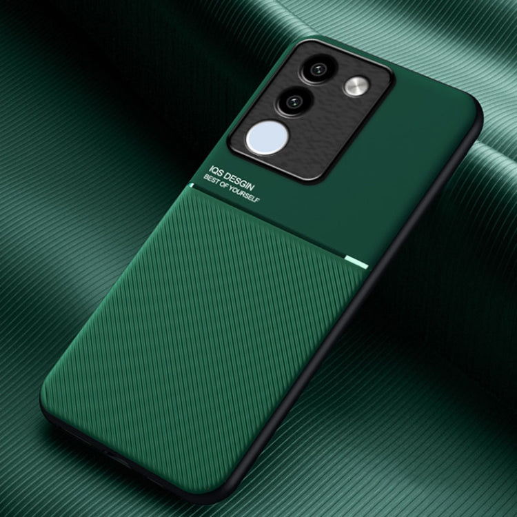 Classic Tilt Strip Grain Magnetic PC Hybrid TPU Phone Case, For vivo V29e Global, For vivo Y35+, For vivo S17, For vivo S17e, For vivo iQOO Neo8, For vivo Y78