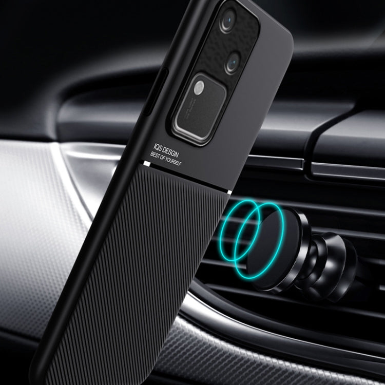 Classic Tilt Strip Grain Magnetic PC Hybrid TPU Phone Case, For vivo S18 Pro, For vivo S18, For vivo X100 Pro, For vivo X100, For vivo iQOO 12, For vivo V29e