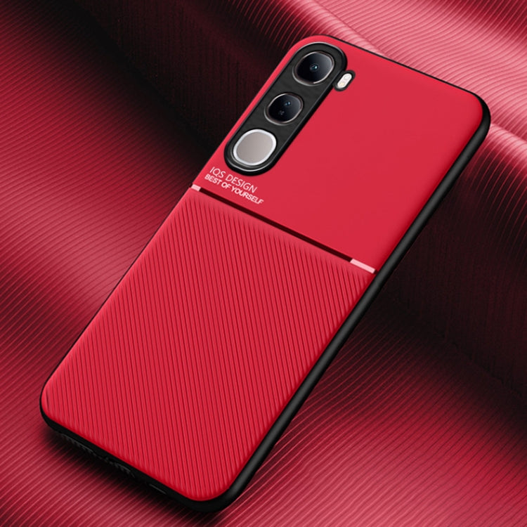 Classic Tilt Strip Grain Magnetic PC Hybrid TPU Phone Case, For vivo S20 Pro, For vivo X200, For vivo X200 Pro mini, For vivo X200 Pro, For vivo Y300 Pro, For vivo V40 Lite