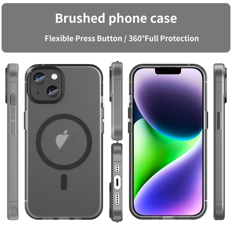 MagSafe Frosted Translucent TPU + PC Full Coverage Phone Case, For iPhone 15, For iPhone 14 Plus Apple Accessories engmag4432 iPhone 15 - APEXEL INDIA - Mobile Lens - Mobile Camera Lens - Cellphone Accessories - Phone Lens - Smartphone Lens