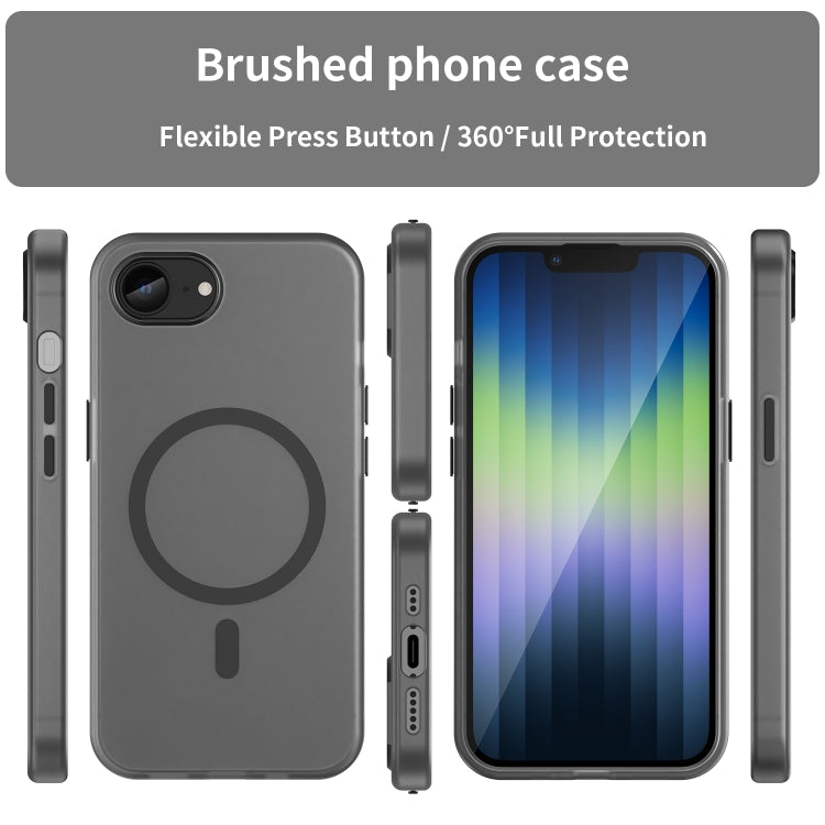 MagSafe Frosted Translucent TPU + PC Full Coverage Phone Case, iPhone 16e, For iPhone 15 Pro Max Apple Accessories engmag4431 iPhone 16e - APEXEL INDIA - Mobile Lens - Mobile Camera Lens - Cellphone Accessories - Phone Lens - Smartphone Lens
