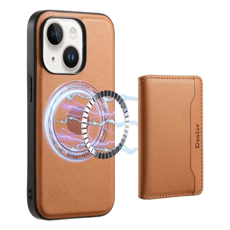 Denior Cowhide Texture Leather MagSafe Detachable Wallet Phone Case, For iPhone 15 Plus, For iPhone 15, For iPhone 14 Plus, For iPhone 14, For iPhone 14 Pro, For iPhone 14 Pro Max Apple Accessories engden4446 iPhone 15 Plus - Denior - Mobile Lens - Mobile Camera Lens - Cellphone Accessories - Phone Lens - Smartphone Lens
