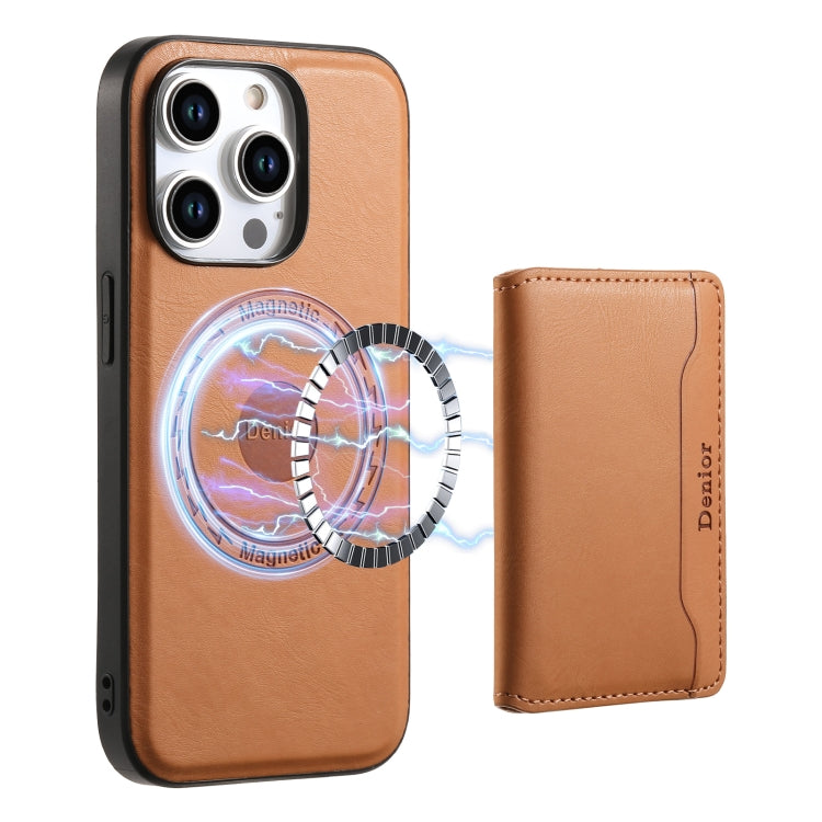 Denior Cowhide Texture Leather MagSafe Detachable Wallet Phone Case, For iPhone 15 Plus, For iPhone 15, For iPhone 14 Plus, For iPhone 14, For iPhone 14 Pro, For iPhone 14 Pro Max Apple Accessories engden4446 iPhone 15 Plus - Denior - Mobile Lens - Mobile Camera Lens - Cellphone Accessories - Phone Lens - Smartphone Lens
