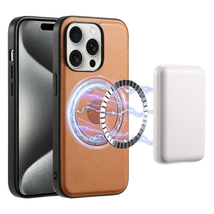 Denior Cowhide Texture Leather MagSafe Phone Case, For iPhone 16 Pro Max, For iPhone 16 Pro, For iPhone 16 Plus, For iPhone 16, For iPhone 15 Pro Max, For iPhone 15 Pro Apple Accessories engden4495 iPhone 16 Pro Max - Denior - Mobile Lens - Mobile Camera Lens - Cellphone Accessories - Phone Lens - Smartphone Lens