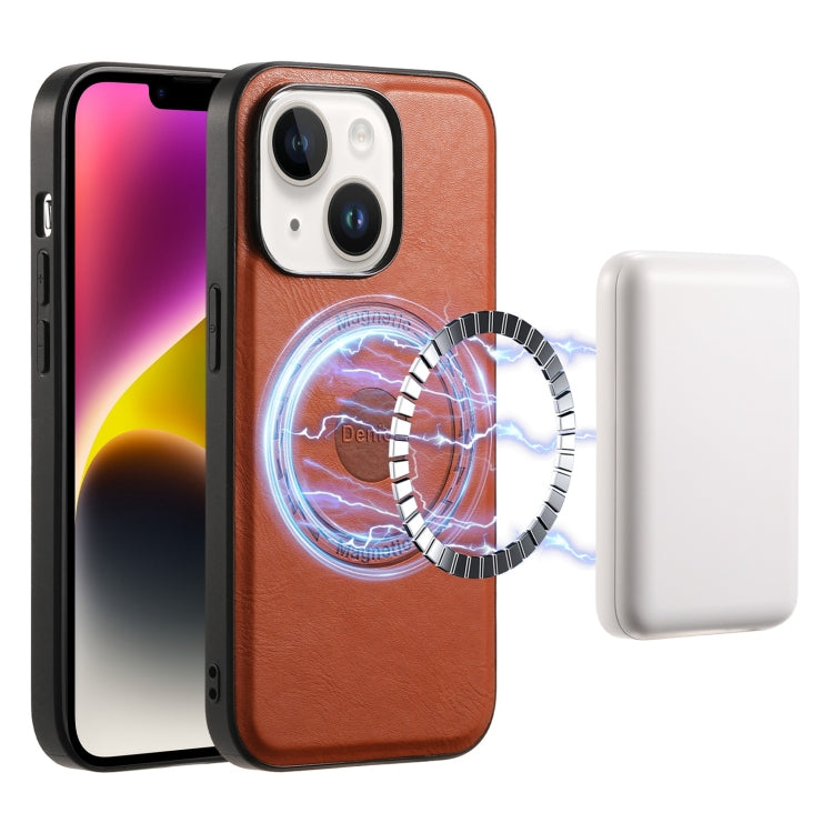 Denior Cowhide Texture Leather MagSafe Phone Case, For iPhone 15 Plus, For iPhone 15, For iPhone 14 Plus, For iPhone 14/13, For iPhone 14 Pro, For iPhone 14 Pro Max Apple Accessories engden4475 iPhone 15 Plus - Denior - Mobile Lens - Mobile Camera Lens - Cellphone Accessories - Phone Lens - Smartphone Lens
