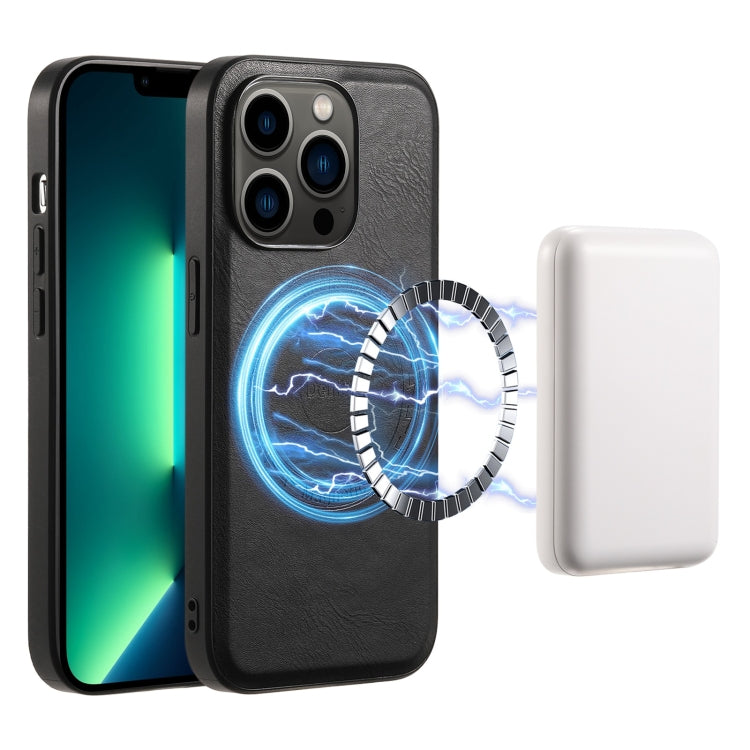 Denior Cowhide Texture Leather MagSafe Phone Case, For iPhone 13 Pro Max, For iPhone 13 Pro, For iPhone 12/12 Pro, For iPhone 12 Pro Max Apple Accessories engden4475 More iPhone Cases - Denior - Mobile Lens - Mobile Camera Lens - Cellphone Accessories - Phone Lens - Smartphone Lens