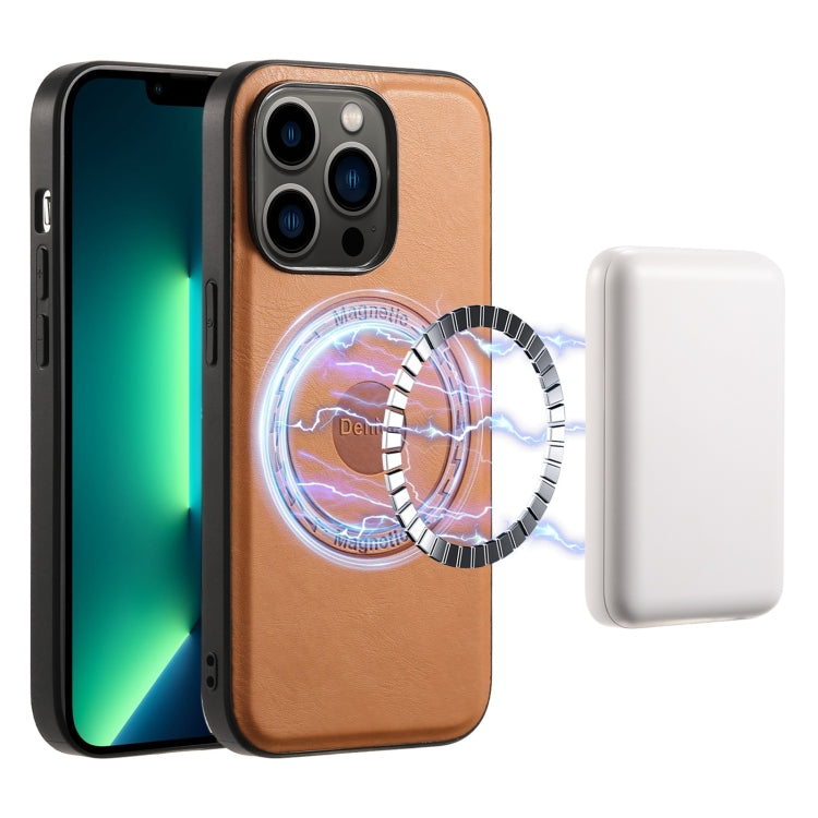 Denior Cowhide Texture Leather MagSafe Phone Case, For iPhone 13 Pro Max, For iPhone 13 Pro, For iPhone 12/12 Pro, For iPhone 12 Pro Max Apple Accessories engden4475 More iPhone Cases - Denior - Mobile Lens - Mobile Camera Lens - Cellphone Accessories - Phone Lens - Smartphone Lens