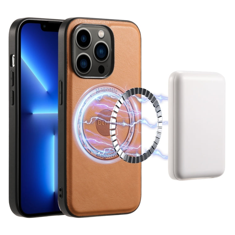 Denior Cowhide Texture Leather MagSafe Phone Case, For iPhone 13 Pro Max, For iPhone 13 Pro, For iPhone 12/12 Pro, For iPhone 12 Pro Max Apple Accessories engden4475 More iPhone Cases - Denior - Mobile Lens - Mobile Camera Lens - Cellphone Accessories - Phone Lens - Smartphone Lens