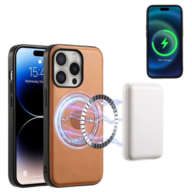 Denior Cowhide Texture Leather MagSafe Phone Case, For iPhone 16 Pro Max, For iPhone 16 Pro, For iPhone 16 Plus, For iPhone 16, For iPhone 15 Pro Max, For iPhone 15 Pro Apple Accessories engden4495 iPhone 16 Pro Max - Denior - Mobile Lens - Mobile Camera Lens - Cellphone Accessories - Phone Lens - Smartphone Lens