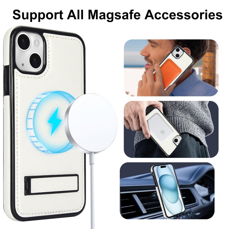 Retro Leather Invisible Stand MagSafe Phone Case, For iPhone 15, For iPhone 14 Plus, For iPhone 14 Apple Accessories engret4514 iPhone 15 - APEXEL INDIA - Mobile Lens - Mobile Camera Lens - Cellphone Accessories - Phone Lens - Smartphone Lens
