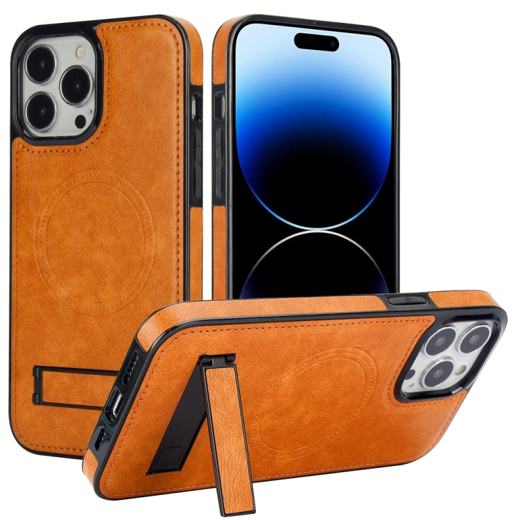 Retro Leather Invisible Stand MagSafe Phone Case, For iPhone 14 Pro, For iPhone 14 Pro Max, For iPhone 13 Pro Max Apple Accessories engret4514 iPhone 14 Pro - APEXEL INDIA - Mobile Lens - Mobile Camera Lens - Cellphone Accessories - Phone Lens - Smartphone Lens
