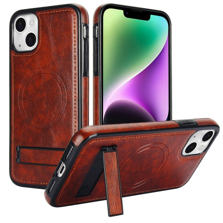 Retro Leather Invisible Stand MagSafe Phone Case, For iPhone 13 Pro, For iPhone 13, For iPhone 13 mini Apple Accessories engret4515 More iPhone Cases - APEXEL INDIA - Mobile Lens - Mobile Camera Lens - Cellphone Accessories - Phone Lens - Smartphone Lens