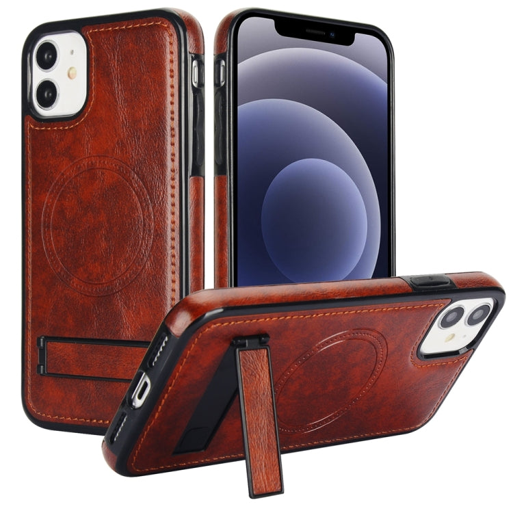 Retro Leather Invisible Stand MagSafe Phone Case, For iPhone 12 / 12 Pro, For iPhone 12 Pro Max, For iPhone 12 mini Apple Accessories engret4492 More iPhone Cases - APEXEL INDIA - Mobile Lens - Mobile Camera Lens - Cellphone Accessories - Phone Lens - Smartphone Lens