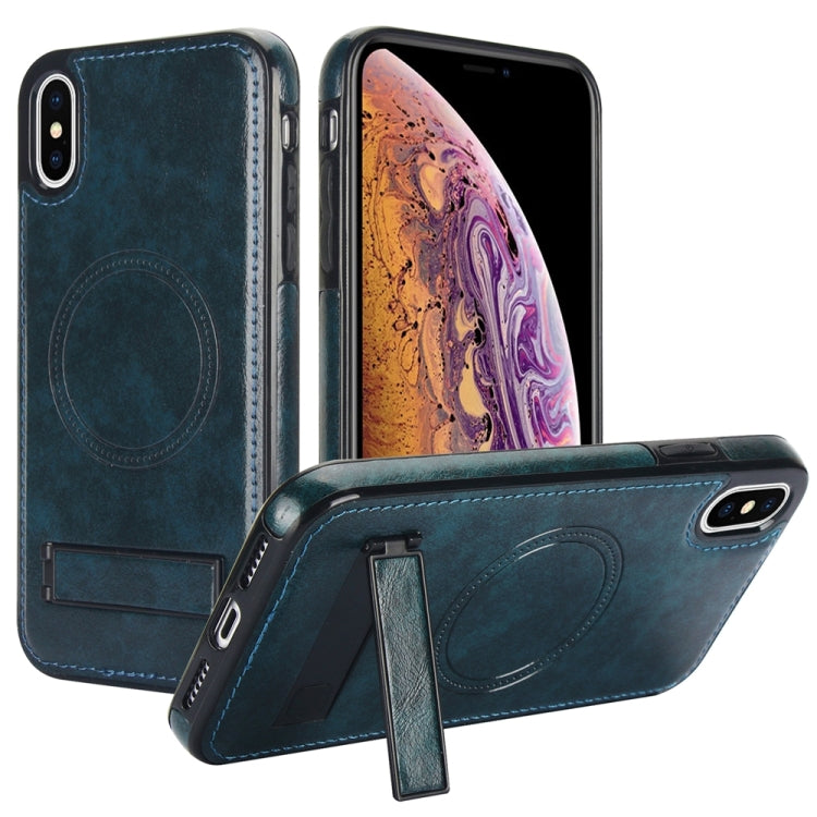 Retro Leather Invisible Stand MagSafe Phone Case, For iPhone X / XS, For iPhone XR, For iPhone XS Max Apple Accessories engret4495 More iPhone Cases - APEXEL INDIA - Mobile Lens - Mobile Camera Lens - Cellphone Accessories - Phone Lens - Smartphone Lens