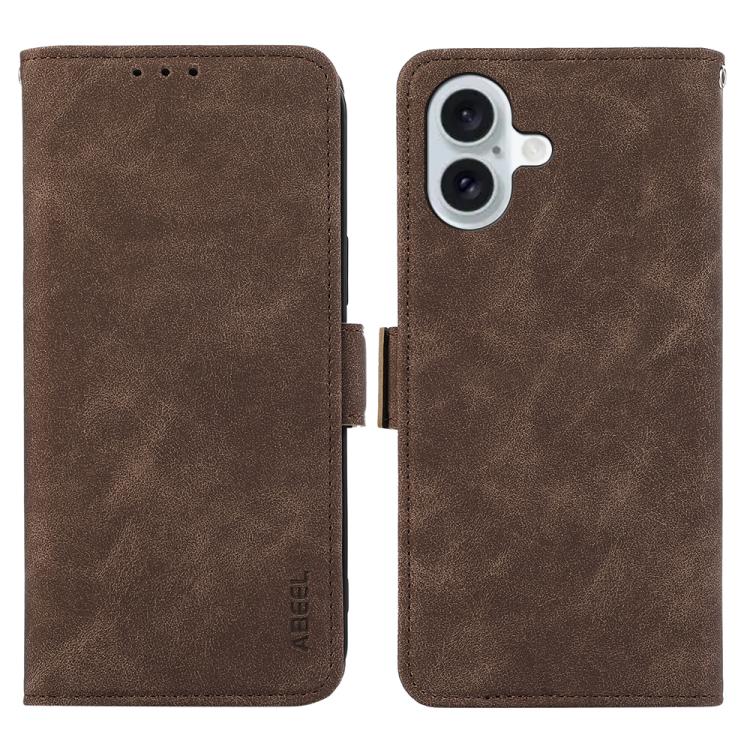 ABEEL Frosted Magnetic RFID Leather Phone Case, For iPhone 16e / 17e, For iPhone 17 Pro Max, For iPhone 17 Pro, For iPhone 17 Apple Accessories - APEXEL INDIA - Mobile Lens - Mobile Camera Lens - Cellphone Accessories - Phone Lens - Smartphone Lens