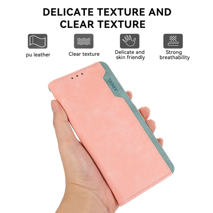 ABEEL Color Block Magnetic RFID Leather Phone Case, For iPhone 12 / 12 Pro, For iPhone 12 Pro Max Apple Accessories - APEXEL INDIA - Mobile Lens - Mobile Camera Lens - Cellphone Accessories - Phone Lens - Smartphone Lens