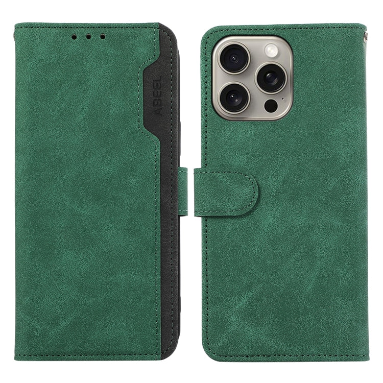 ABEEL Color Block Magnetic RFID Leather Phone Case, For iPhone 12 / 12 Pro, For iPhone 12 Pro Max Apple Accessories - APEXEL INDIA - Mobile Lens - Mobile Camera Lens - Cellphone Accessories - Phone Lens - Smartphone Lens
