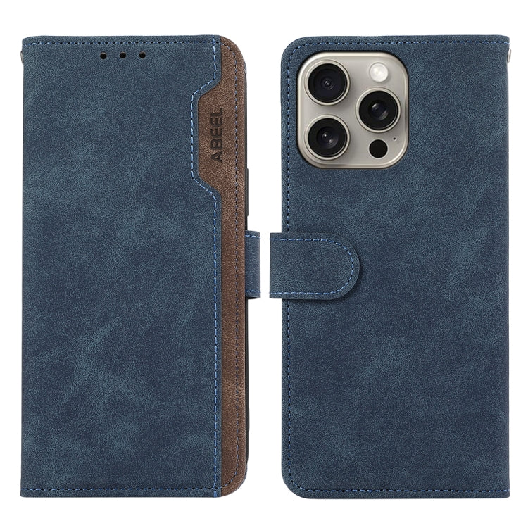 ABEEL Color Block Magnetic RFID Leather Phone Case, For iPhone 12 / 12 Pro, For iPhone 12 Pro Max Apple Accessories - APEXEL INDIA - Mobile Lens - Mobile Camera Lens - Cellphone Accessories - Phone Lens - Smartphone Lens