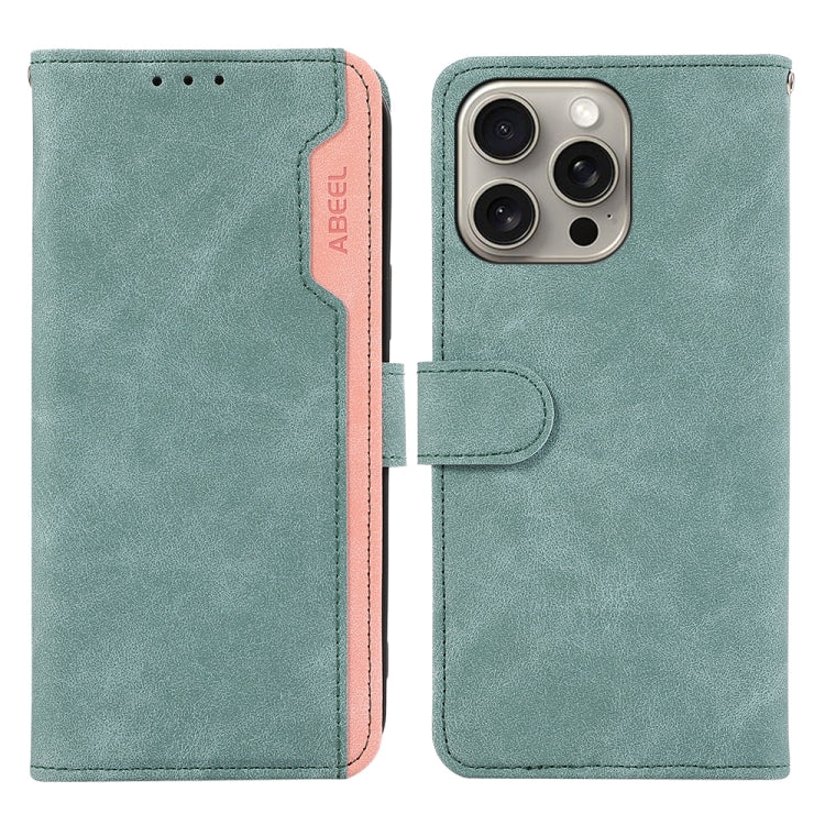 ABEEL Color Block Magnetic RFID Leather Phone Case, For iPhone 12 / 12 Pro, For iPhone 12 Pro Max Apple Accessories - APEXEL INDIA - Mobile Lens - Mobile Camera Lens - Cellphone Accessories - Phone Lens - Smartphone Lens