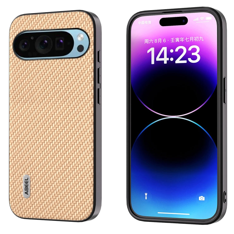 ABEEL Carbon Fiber Texture Protective Phone Case, For Google Pixel 9 Pro, For Google Pixel 9 Mobile Accessories - APEXEL INDIA - Mobile Lens - Mobile Camera Lens - Cellphone Accessories - Phone Lens - Smartphone Lens