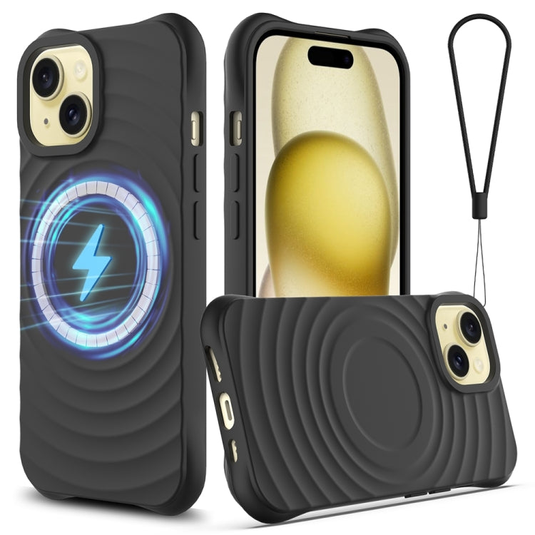 Wave Texture MagSafe Magnetic Liquid Silicone Phone Case, For iPhone 15, For iPhone 14 Plus, For iPhone 14, For iPhone 14 Pro Apple Accessories engwav4564 iPhone 15 - APEXEL INDIA - Mobile Lens - Mobile Camera Lens - Cellphone Accessories - Phone Lens - Smartphone Lens