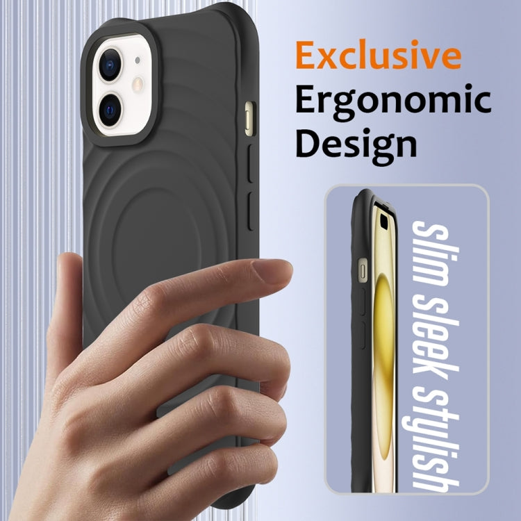 Wave Texture MagSafe Magnetic Liquid Silicone Phone Case, For iPhone 12 mini Apple Accessories engwav5657 More iPhone Cases - APEXEL INDIA - Mobile Lens - Mobile Camera Lens - Cellphone Accessories - Phone Lens - Smartphone Lens