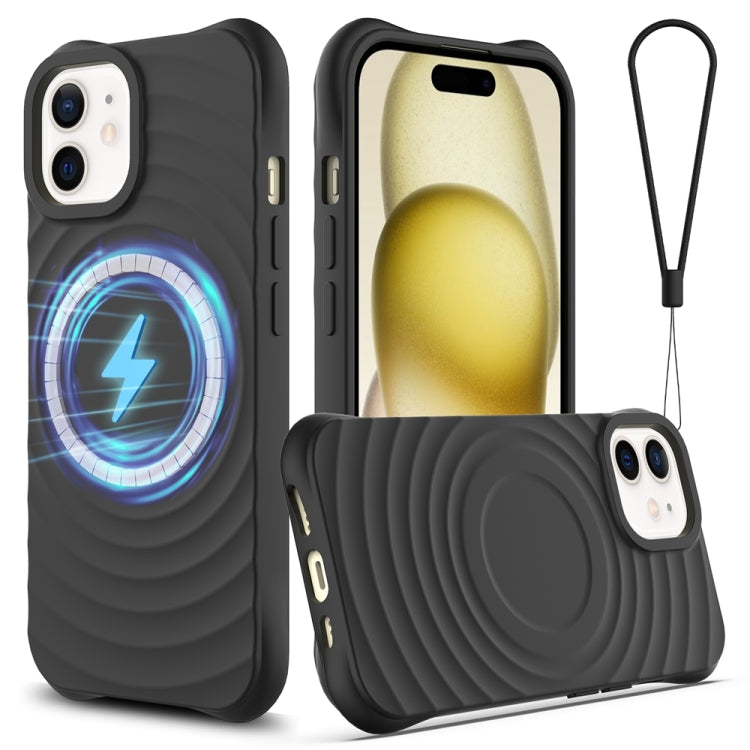 Wave Texture MagSafe Magnetic Liquid Silicone Phone Case, For iPhone 12 mini Apple Accessories engwav5657 More iPhone Cases - APEXEL INDIA - Mobile Lens - Mobile Camera Lens - Cellphone Accessories - Phone Lens - Smartphone Lens