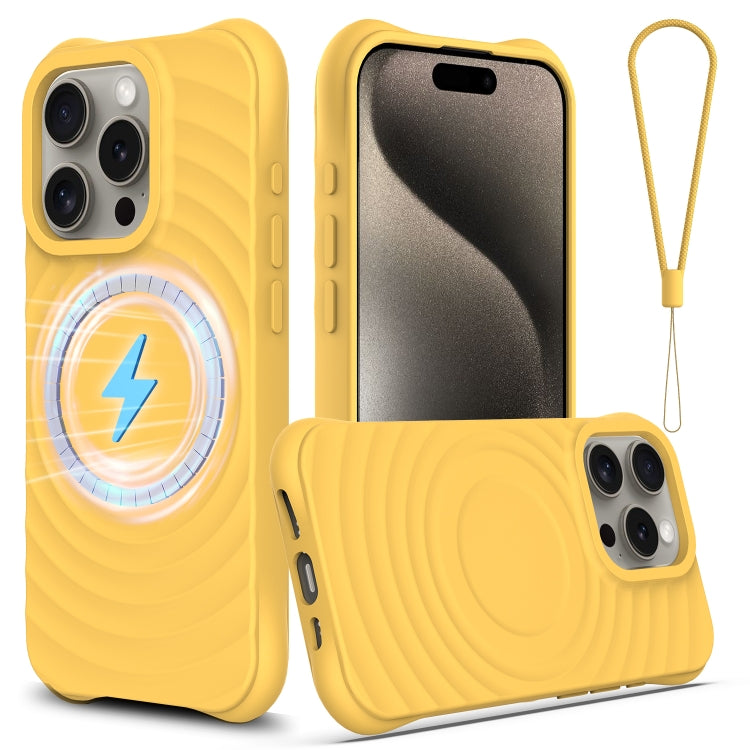 Wave Texture MagSafe Magnetic Liquid Silicone Phone Case, For iPhone 16e, For iPhone 16 Pro Max, For iPhone 16 Pro, For iPhone 16 Plus Apple Accessories engwav4560 iPhone 16e - APEXEL INDIA - Mobile Lens - Mobile Camera Lens - Cellphone Accessories - Phone Lens - Smartphone Lens