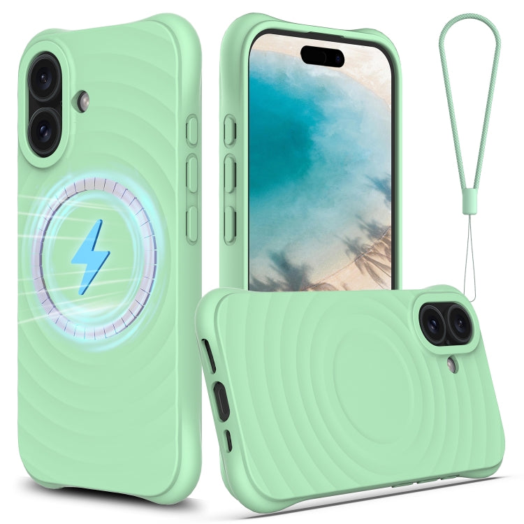 Wave Texture MagSafe Magnetic Liquid Silicone Phone Case, For iPhone 16e, For iPhone 16 Pro Max, For iPhone 16 Pro, For iPhone 16 Plus Apple Accessories engwav4560 iPhone 16e - APEXEL INDIA - Mobile Lens - Mobile Camera Lens - Cellphone Accessories - Phone Lens - Smartphone Lens