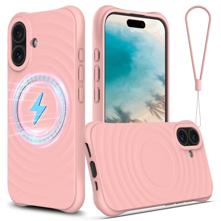 Wave Texture MagSafe Magnetic Liquid Silicone Phone Case, For iPhone 16e, For iPhone 16 Pro Max, For iPhone 16 Pro, For iPhone 16 Plus Apple Accessories engwav4560 iPhone 16e - APEXEL INDIA - Mobile Lens - Mobile Camera Lens - Cellphone Accessories - Phone Lens - Smartphone Lens