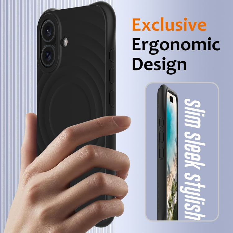 Wave Texture MagSafe Magnetic Liquid Silicone Phone Case, For iPhone 16, For iPhone 15 Pro Max, For iPhone 15 Pro, For iPhone 15 Plus Apple Accessories engwav4562 iPhone 16 - APEXEL INDIA - Mobile Lens - Mobile Camera Lens - Cellphone Accessories - Phone Lens - Smartphone Lens