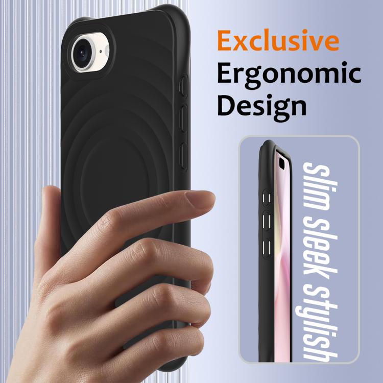 Wave Texture MagSafe Magnetic Liquid Silicone Phone Case, For iPhone 16e, For iPhone 16 Pro Max, For iPhone 16 Pro, For iPhone 16 Plus Apple Accessories engwav4560 iPhone 16e - APEXEL INDIA - Mobile Lens - Mobile Camera Lens - Cellphone Accessories - Phone Lens - Smartphone Lens