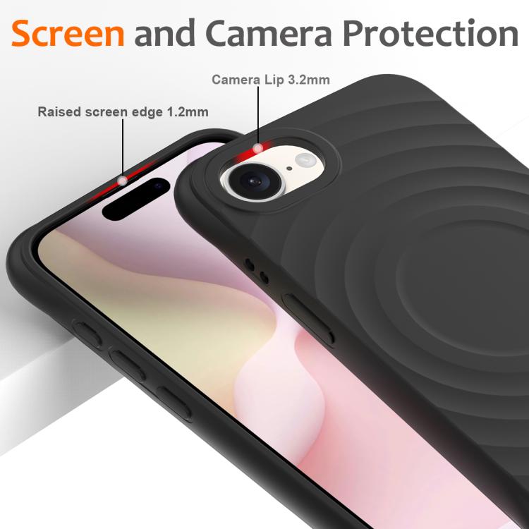 Wave Texture MagSafe Magnetic Liquid Silicone Phone Case, For iPhone 16e, For iPhone 16 Pro Max, For iPhone 16 Pro, For iPhone 16 Plus Apple Accessories engwav4560 iPhone 16e - APEXEL INDIA - Mobile Lens - Mobile Camera Lens - Cellphone Accessories - Phone Lens - Smartphone Lens