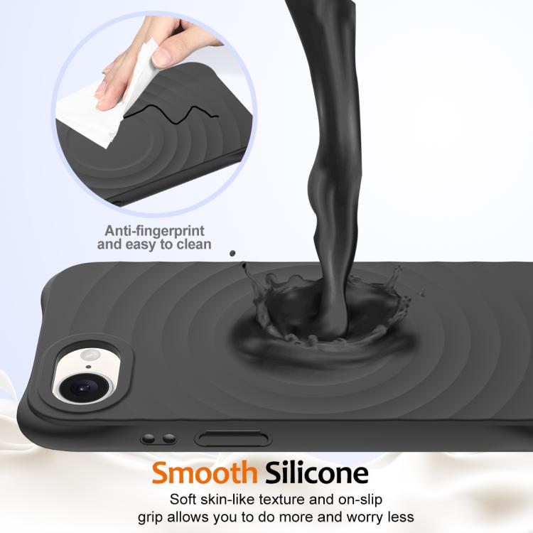 Wave Texture MagSafe Magnetic Liquid Silicone Phone Case, For iPhone 16e, For iPhone 16 Pro Max, For iPhone 16 Pro, For iPhone 16 Plus Apple Accessories engwav4560 iPhone 16e - APEXEL INDIA - Mobile Lens - Mobile Camera Lens - Cellphone Accessories - Phone Lens - Smartphone Lens