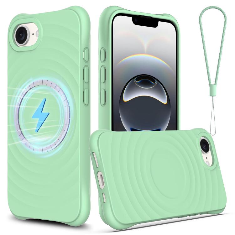 Wave Texture MagSafe Magnetic Liquid Silicone Phone Case, For iPhone 16e, For iPhone 16 Pro Max, For iPhone 16 Pro, For iPhone 16 Plus Apple Accessories engwav4560 iPhone 16e - APEXEL INDIA - Mobile Lens - Mobile Camera Lens - Cellphone Accessories - Phone Lens - Smartphone Lens