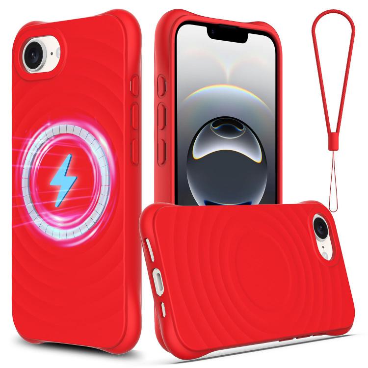 Wave Texture MagSafe Magnetic Liquid Silicone Phone Case, For iPhone 16e, For iPhone 16 Pro Max, For iPhone 16 Pro, For iPhone 16 Plus Apple Accessories engwav4560 iPhone 16e - APEXEL INDIA - Mobile Lens - Mobile Camera Lens - Cellphone Accessories - Phone Lens - Smartphone Lens