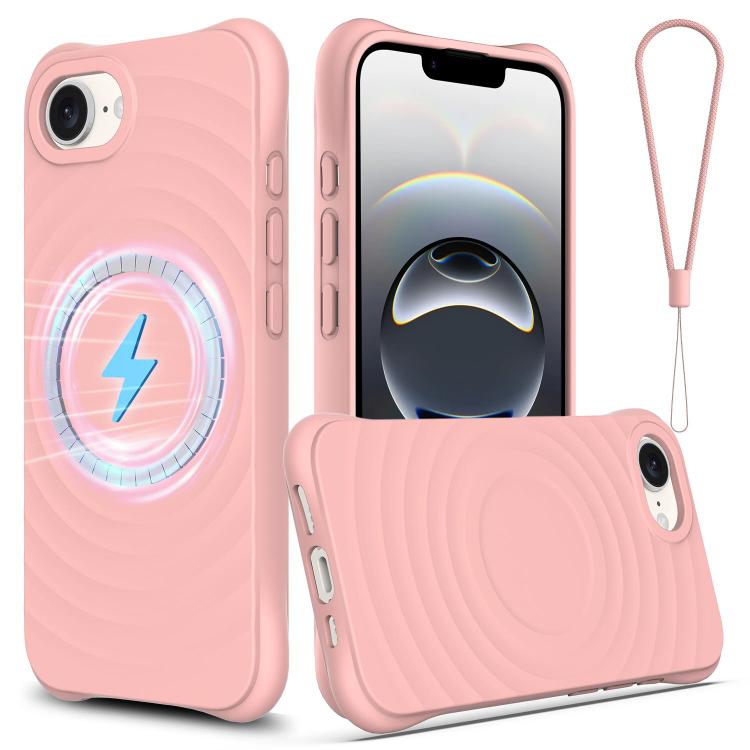 Wave Texture MagSafe Magnetic Liquid Silicone Phone Case, For iPhone 16e, For iPhone 16 Pro Max, For iPhone 16 Pro, For iPhone 16 Plus Apple Accessories engwav4560 iPhone 16e - APEXEL INDIA - Mobile Lens - Mobile Camera Lens - Cellphone Accessories - Phone Lens - Smartphone Lens