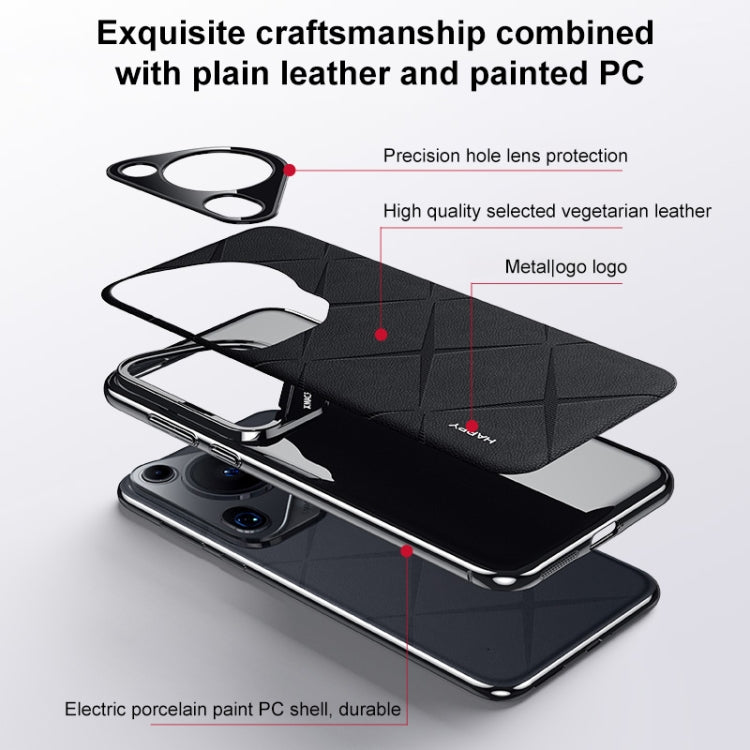 Plain Leather PC Phone Case, For Huawei Mate 40 RS Porsche Design