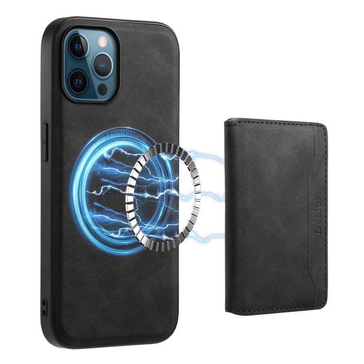 Denior D13 Retro Texture Leather MagSafe Card Bag Phone Case, For iPhone 12 Pro Apple Accessories engden4549 More iPhone Cases - Denior - Mobile Lens - Mobile Camera Lens - Cellphone Accessories - Phone Lens - Smartphone Lens