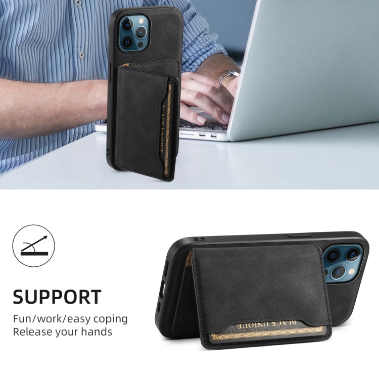 Denior D13 Retro Texture Leather MagSafe Card Bag Phone Case, For iPhone 12 Pro Apple Accessories engden4549 More iPhone Cases - Denior - Mobile Lens - Mobile Camera Lens - Cellphone Accessories - Phone Lens - Smartphone Lens