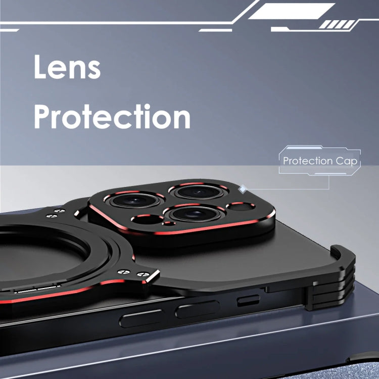 Mechanical Arm Borderless MagSafe Holder Metal Phone Case, For iPhone 15 Pro Max, For iPhone 15 Pro, For iPhone 15 Plus, For iPhone 15 Apple Accessories engmec4559 iPhone 15 Pro Max - APEXEL INDIA - Mobile Lens - Mobile Camera Lens - Cellphone Accessories - Phone Lens - Smartphone Lens